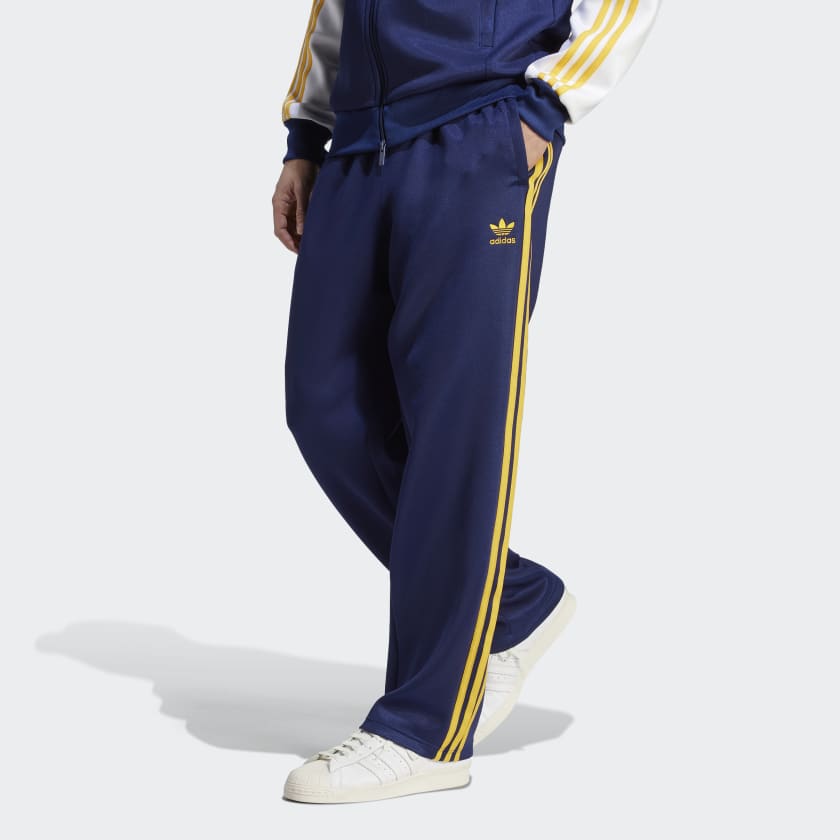 Blue yellow shop track pants